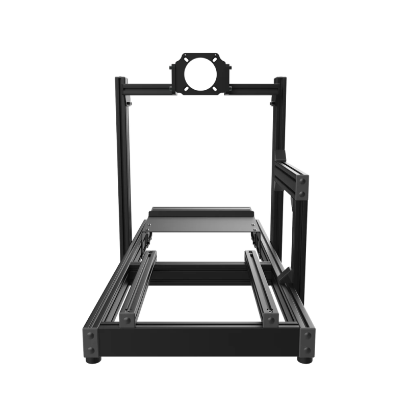 ASR 3 Flat Face sim racing chassis – full rear view on transparent background.