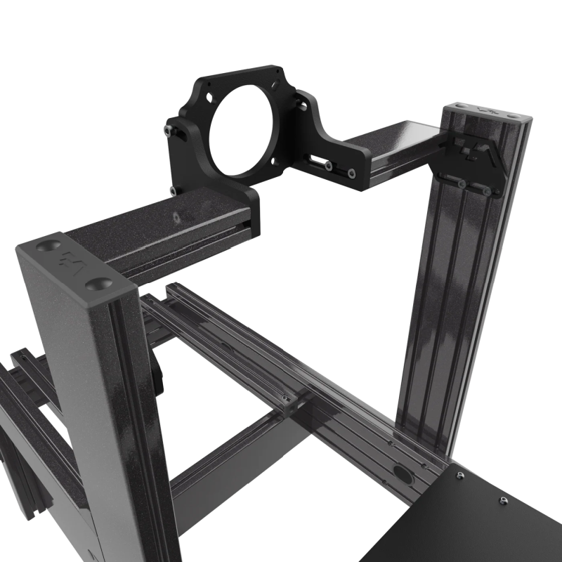 Close-up of ASR-Pro wheel deck – adjustable for direct-drive wheelbases