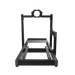 ASR 3 Flat Face sim racing chassis – full rear view on transparent background.