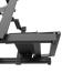 ASR 3 Flat Face sim racing chassis – underside view highlighting the pedal tray, transparent background.