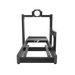ASR 4 Flat Face sim racing chassis – full rear view on transparent background.