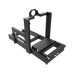 ASR 4 Flat Face sim racing chassis – 3/4 front view on transparent background.