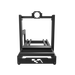 ASR 4 Flat Face sim racing chassis – straight front view on transparent background.