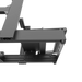ASR 4 Flat Face sim racing chassis – underside view highlighting the pedal tray, transparent background.