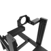 ASR 4 Flat Face sim racing chassis – close-up view of the wheel deck on transparent background.