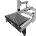 ASR 6 Legacy Edition sim racing chassis – overhead view focusing on the pedal tray, neutral background.