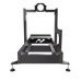 Rear view of Advanced SimRacing ASR-Pro Chassis with cable management channels