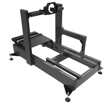 Side profile of ASR-Pro Racing Simulator Frame with flat-face aluminum profile
